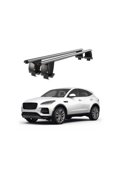 OEM Aluminum car trunk cross bars compatible with smooth roof Jaguar E-Pace X...