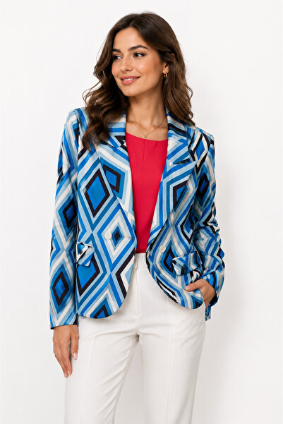 Annorlunda Oversized geometric jacket 36 EU