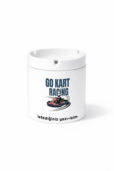 Kirbi Reklam هدية منفضة سجائر مطبوعة على الوجهين من Diger Go Kart Racing Raci...