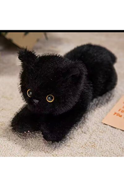 charmerprincesses GERÇEKÇİ TASARIMLI UZUN TÜYLÜ YUMUŞAK PELUŞ KEDİ UYKU ARKAD...