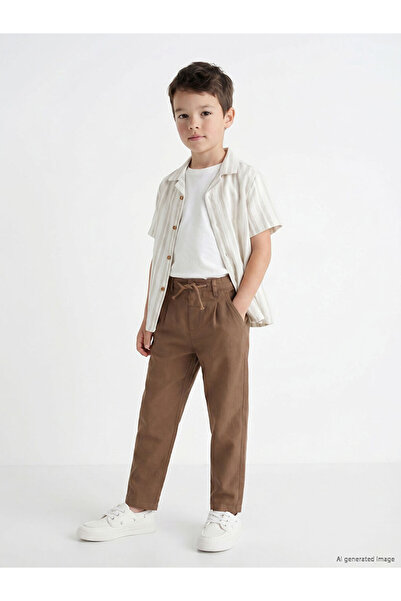 LC Waikiki Esvab • Modern & Distinctive Relaxed Fit Boys' Linen Blend Pants