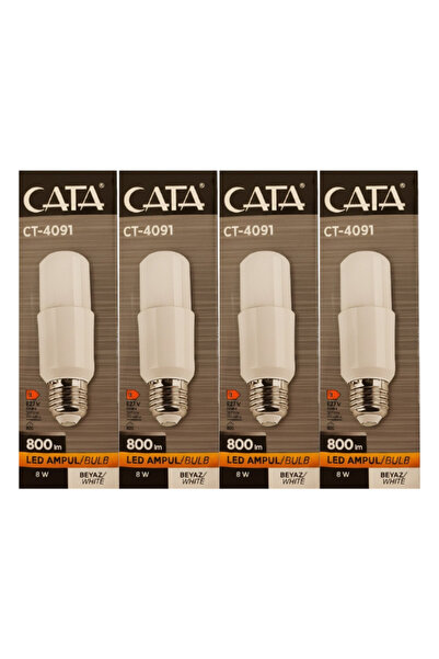 Cata CT-4091 E-27 Özel Tasarım Silindir Şeklinde LED Ampul 8W Yüksek Verimli ...