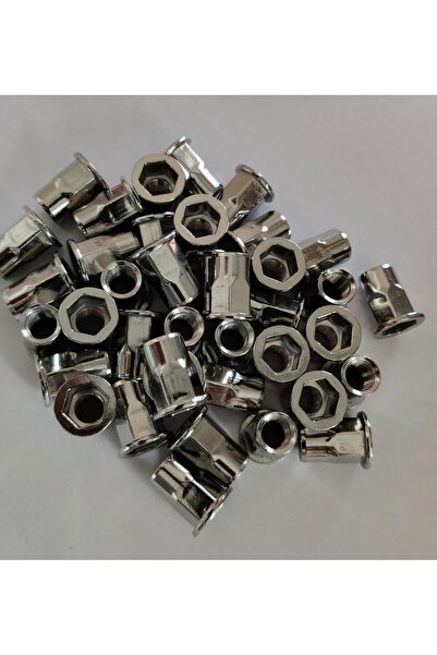 KAZEY M6 YARIM ALTIGEN FLANSLI PASLANMAZ SOMUN PERÇİN A2-304