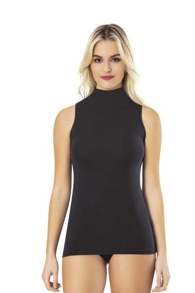 HARMAN TEKSTİL 6614 Modal Sıfırkol Turtleneck Undershirt