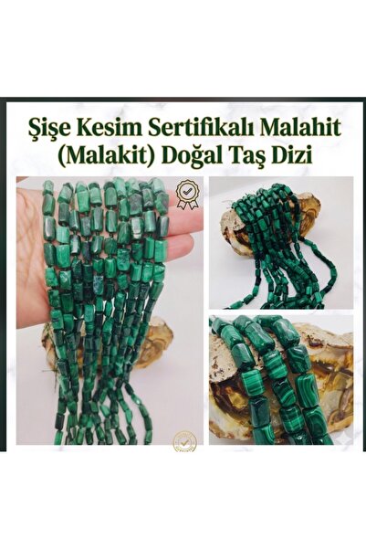 best bioenerji taş terapi Bottle Cut Malachite (Malachite) Natural Stone Coll...