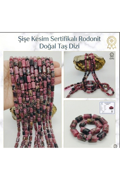 best bioenerji taş terapi Bottle Cut Rhodonite Natural Stone Set – Certified ...