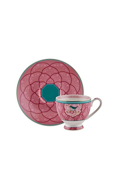 ROY KING QUSH PEMBE TEK KİŞİLİK TÜRK KAHVESİ FİNCANI