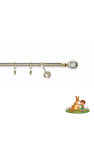 KLEIDECO Galerie simpla perdea Italia, Metal, Diametru 19mm, Capete Messina, ...
