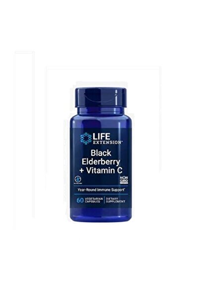 Life Extension Soc negru + Vitamina C 60 capsule