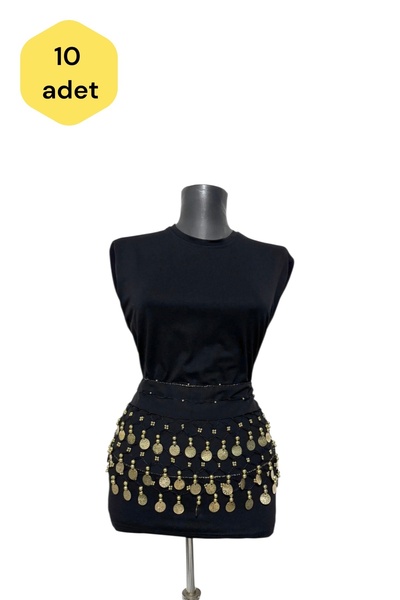 PAPATAY 3809 Women's Şakira Belt - Tasseled Beaded Oriental Belt - Dancer's B...