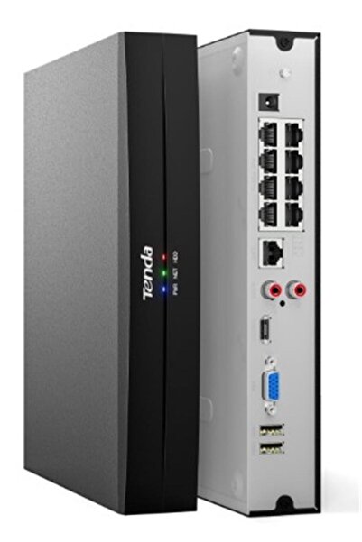 Tenda TN3108-8P 8 Kanal Poe 4K 8MP Destekli NVR Kayıt Cİhazı