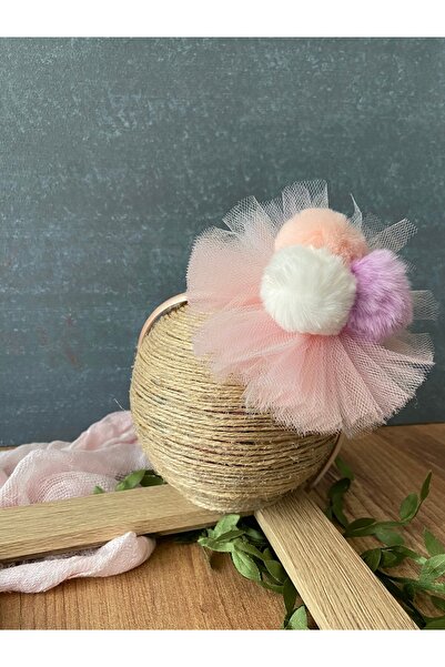 Miniko Butik 3 Color Pompom Children's Crown