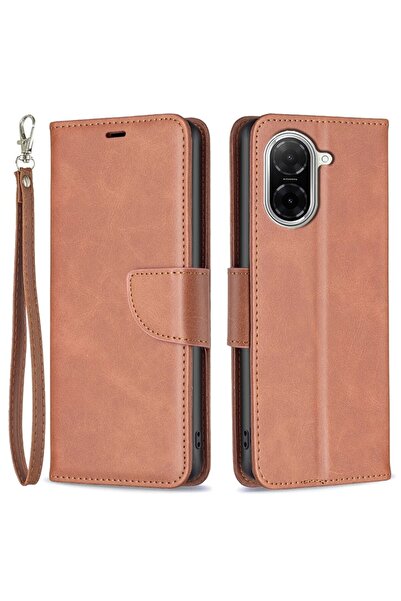 sscase Lambskin Texture Θήκη Πορτοφόλι Brown (Xiaomi Redmi A5 4G/Poco C71 4G)