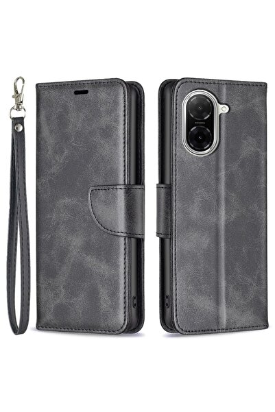 sscase Lambskin Texture Θήκη Πορτοφόλι Black (Xiaomi Redmi A5 4G/Poco C71 4G)