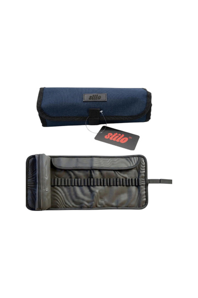 Stilo Spiral Roller Pen Holder (Dark Blue)