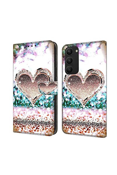 sscase Crystal 3D Θήκη Πορτοφόλι Pink Diamond Heart (Samsung Galaxy S24 5G)