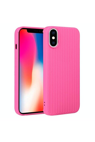 sscase Weave Texture Θήκη Σιλικόνης Fuchsia (Apple iPhone X/Xs)