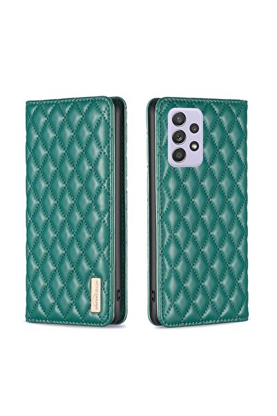 sscase Puff Rhombus Θήκη Βιβλίο Green (Samsung Galaxy A52/A52s)