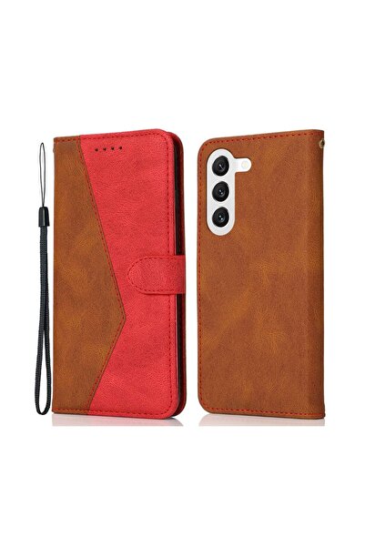 sscase Dual-color Θήκη Πορτοφόλι Brown Red (Samsung Galaxy A26 5G)