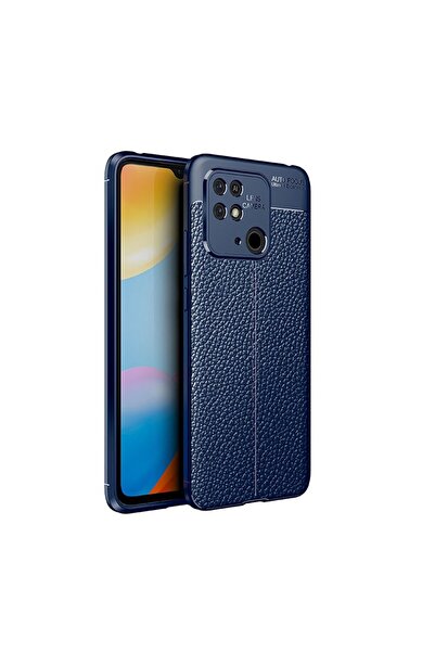 sscase Litchi Texture TPU Σκληρή Θήκη Blue (Xiaomi Redmi 10C)