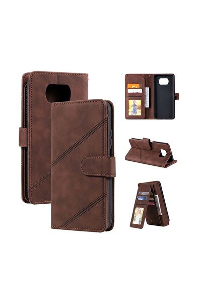 sscase Skin Feel Business θήκη Πορτοφόλι Brown (Xiaomi Poco X3 NFC/X3 Pro)