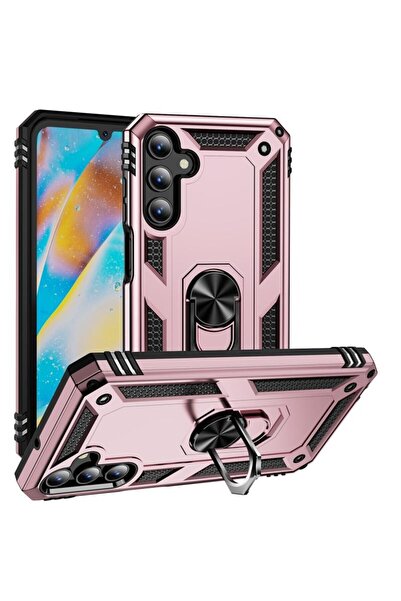 sscase Shockproof Σκληρή Θήκη με Δαχτυλίδι Rose Gold (Samsung Galaxy A15 4G /...