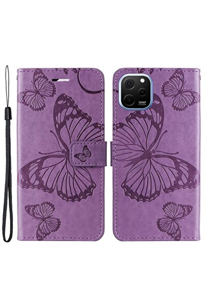 sscase Butterfly Θήκη Πορτοφόλι Purple (Huawei Nova Y61)