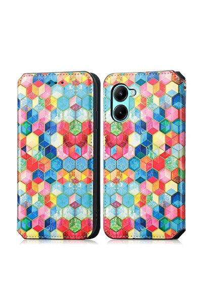 sscase Colorful Magnetic Θήκη Βιβλίο Magic Space (Realme C33)