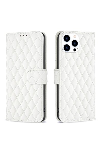 sscase Puff Rhombus Θήκη Πορτοφόλι White (Apple iPhone 15 Pro)