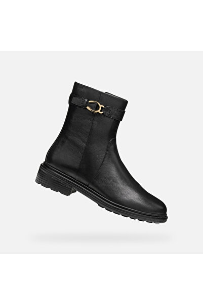 Geox Pantofi negri de damă până la gleznă Walk Pleasure
