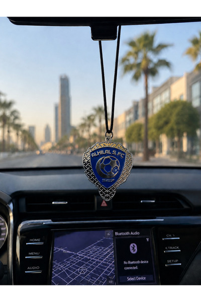 Sal تعليقة سيارة الهلال القديم النادرة المعدنية للمرايا الداخلية