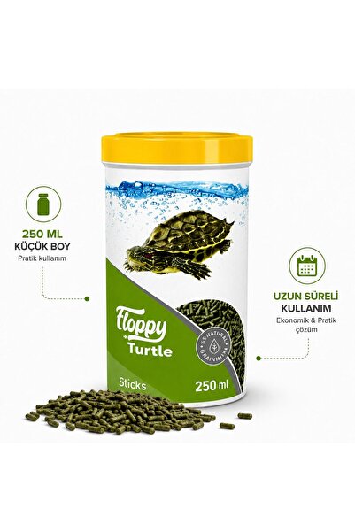 Floopy Floppy Turtle Sticks Su Kaplumbağa Yemi Vitamin Destekli Orta Boy 250 ML