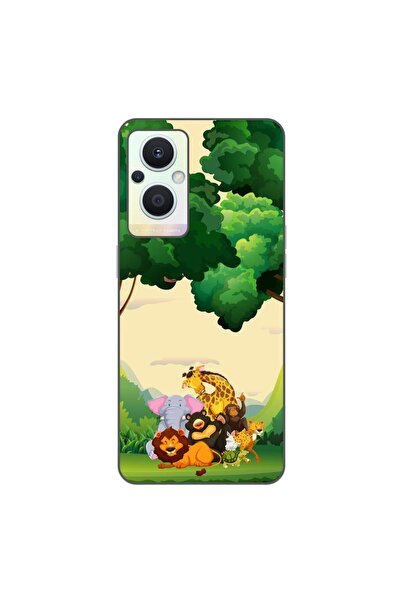 OEM Husa compatibila cu Oppo Reno7 Lite Silicon Gel Tpu Model Jungla cu Animale