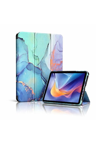 DAMUR Husă tabletă pentru Apple iPad Pro 13, protecție 360, piele, marmură