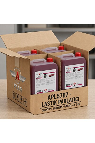 A PLUS AUTO CARE PRODUCTS LASTİK PARLATICI 5 KG. x 4 ADET