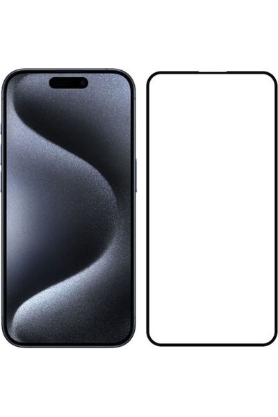 POWERTECH 5D Πλήρης Κόλλα Πλήρες Κάλυμμα Οθόνης Σκληρυμένο Γυαλί Μαύρο (iPhon...