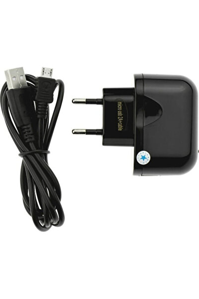 Blue Φορτιστής Star και Καλώδιο micro USB Μαύρο (5901737207753)