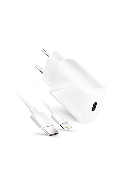 Forcell Φορτιστής Κινητού Τηλεφώνου με Θύρα USB-C και Καλώδιο USB-C σε Lightn...