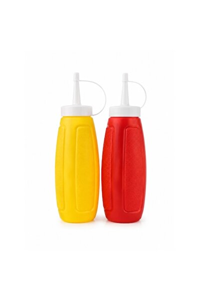 OEM Set 2 Recipiente pentru Sosuri, Fără BPA, Capac Anti-Picurare, 300 ml, Ro...