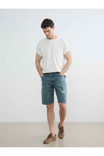 LC Waikiki Pantaloni scurți din denim pentru bărbați, croială normală