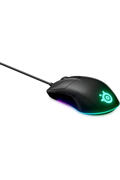 SteelSeries Rival 3 Gaming Mouse - 8,500 DPI TruMove Core Optical Sensor, 6 P...
