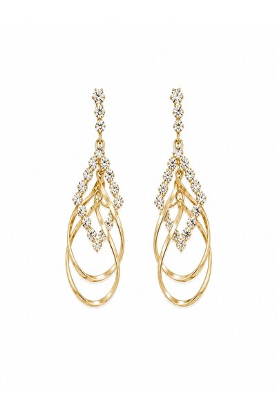 shoppy delight Elegant crystal drop design stainless steel earrings