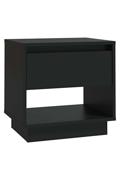 vidaxl Noptieră, negru, 45x34x44 cm, PAL
