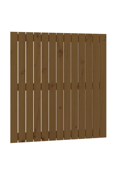 vidaxl Wall-mounted headboard, honey brown, 82.5x3x90 cm, pine wood