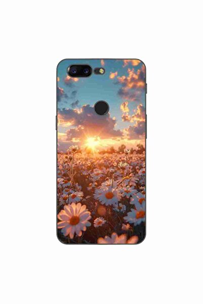 OEM Husa compatibila cu OnePlus 5T Silicon Gel Tpu Model Rasarit cu Flori