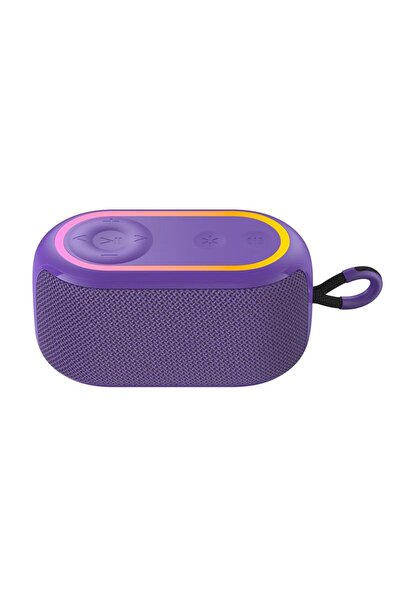Havit SK809BT Portable Bluetooth 5.3 Speaker, 7W, RGB Lighting, IPX5, Purple