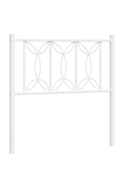vidaxl Metal replacement headboard, white, 75 cm