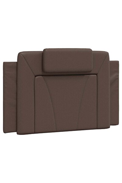 vidaxl Headboard Pillow , Viana, brown, 90 cm, artificial Leather