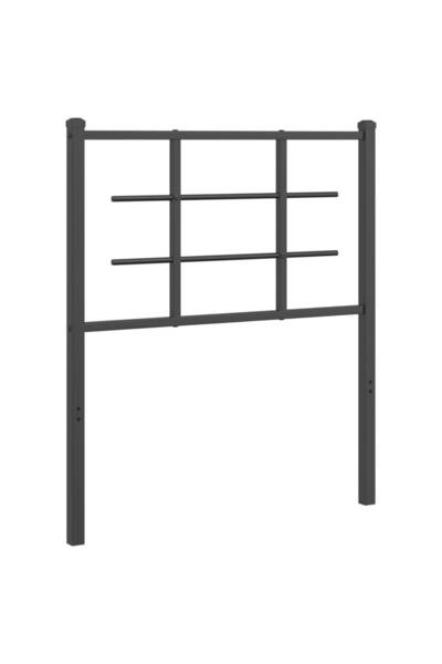 vidaxl Metal replacement headboard, black, 75 cm