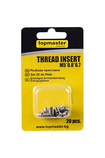 Topmaster Set of 20 threads M5*0.8*6.7, TMP